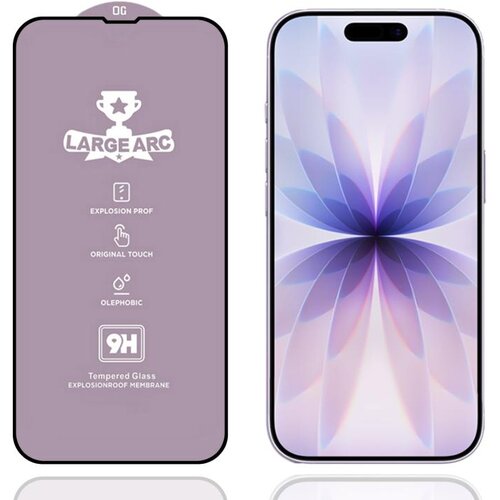  9H za&amp;scaron;čitno steklo za iPhone 17 | Full Glue, črn rob Slike