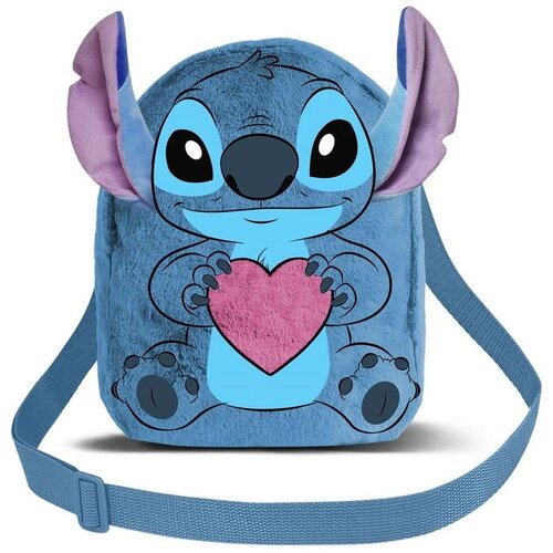 Disney Stitch Plišana torbica za rame Heart, 10 x 18 x 21 cm Cene