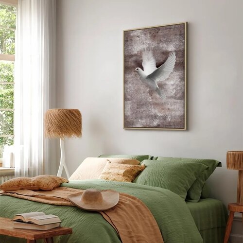  Slika - Love in Flight (1 Part) Vertical 60x90 U prirodnom drvenom okviru Slike