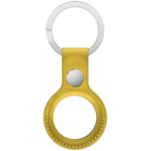 kožni privezak/futrola za ključeve za Airtag žuta Slike