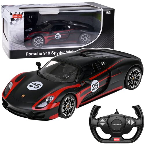  Licencirani auto na daljinsko upravljanje Porsche 918 Spyder Performance Rastar 1:14 - crni Cene