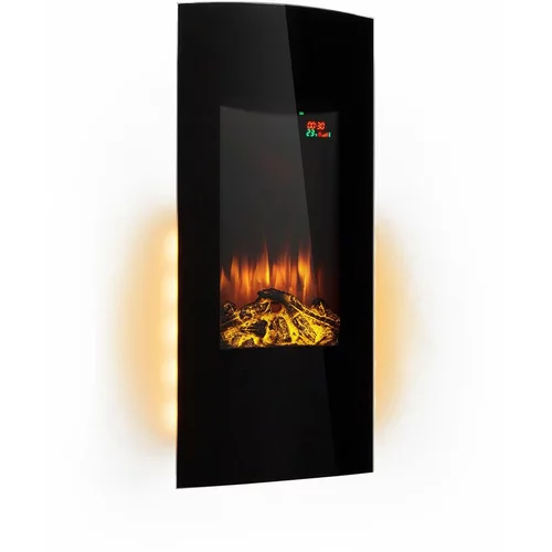 Klarstein Lamington, električni kamin, 2000 W, LED plamen, toplozračni grelec, časovnik, osvetlitev