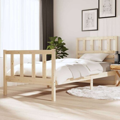  Posteljni okvir iz trdnega lesa 90x200 cm, (20644075) Cene