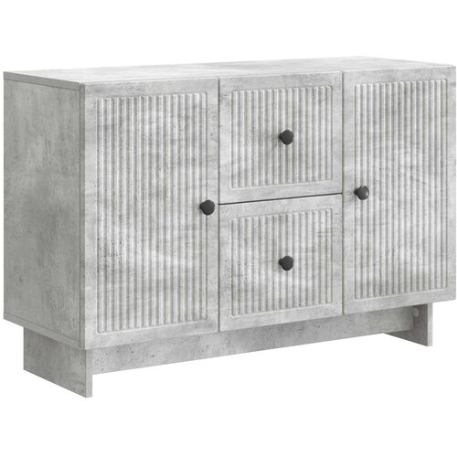 vidaXL Strani &scaron;al Betonsko siva 89 x 34,5 x 60 cm Inženirski les, (5000217974) Cene