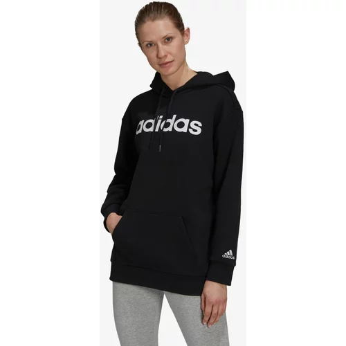 Adidas Dukserica za žene, boja: crna, s kapuljačom