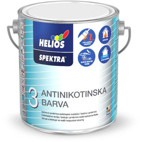 Helios Antinikotinska barva HELIOS SPEKTRA (barva: bela, 2,5 l) Cene