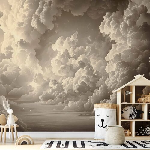  Foto tapeta - Whisper of Illuminated Clouds: Soft Play of Light in the Theater of the Heavens 250x175 Cijene