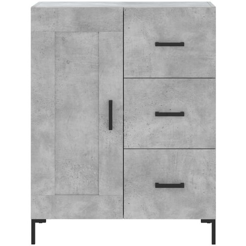 vidaXL Visoka komoda betonsko siva 69,5x34x180 cm inženirski les Cene