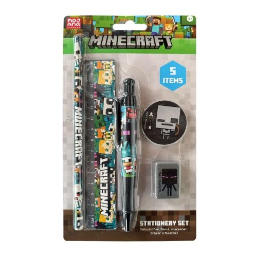 Pyramid International PYRAMID MINECRAFT CHIBI SKELETON ESSENTIAL 5PC pisarni&amp;scaron;ki set Slike