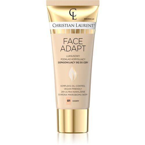 Christian Laurent Face Adapt vlažilni tekoči puder z gladilnim učinkom odtenek 01 Ivory 30 ml Cene