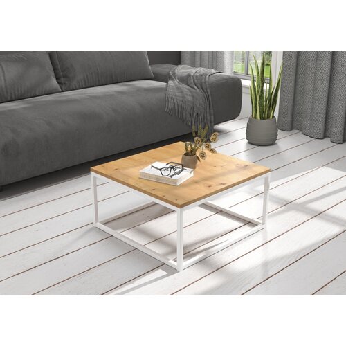 ADRK Moderna kavna mizica BELTEN 65x65 cm - BELA-HRAST Cene