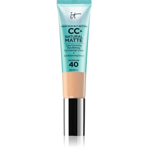 IT Cosmetics Your Skin But Better CC+ Cream Natural Matte matirajoči tekoči puder SPF 40 za ženske Light Medium 32 ml Slike