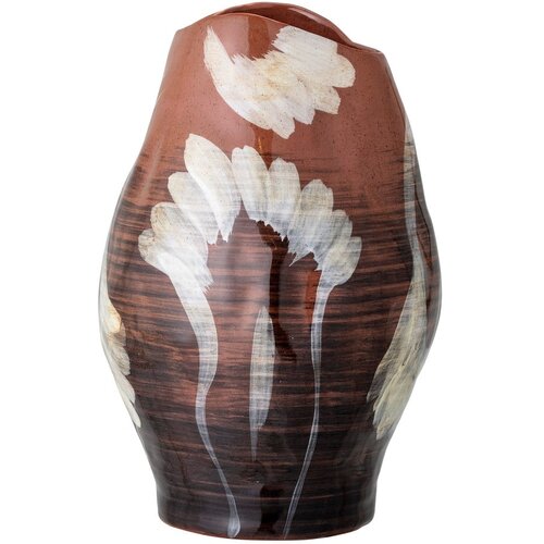 Bloomingville Rjava lončena ročno poslikana vaza (vi&amp;scaron;ina 30 cm) Obsa &amp;ndash; Slike
