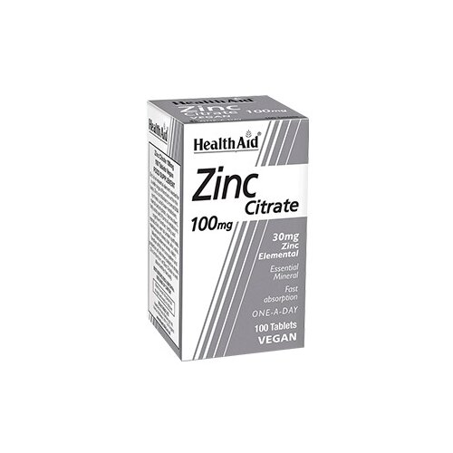 Health Aid Zinc citrate 100mg tablete, 100 tableta Cene