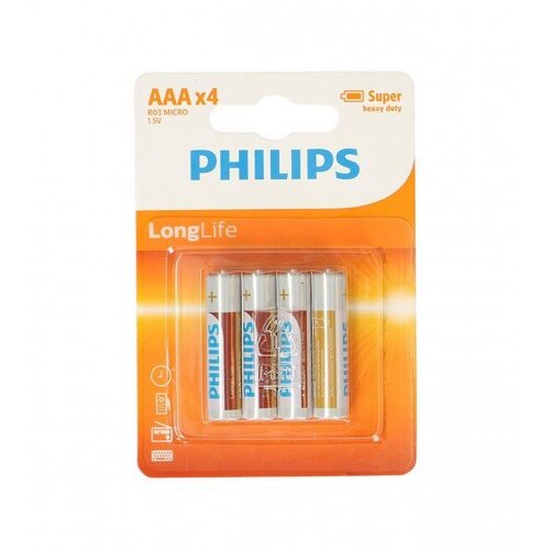 Philips Baterija R03 AAA 4/1 Long Life Slike