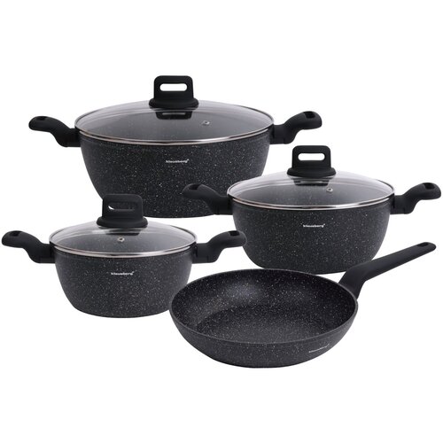 Shumee set lončkov z marmornim prevlekom proti prijemljanjem, 7-DELNI klausberg KB-7674, (21384422) Cene