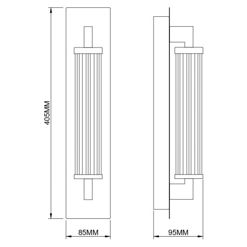 Zuma line 003064-034745 - led zidna lampa doria LED/8W/230V zlatna Slike