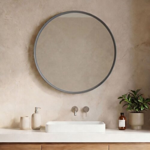 Hanah home Ogledalo za kupatilo, Sivo Slike