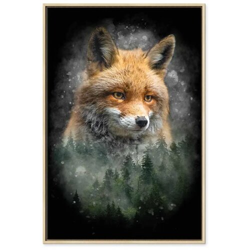  Slika - Forest Life (1 Part) Vertical 40x60 U prirodnom drvenom okviru Slike
