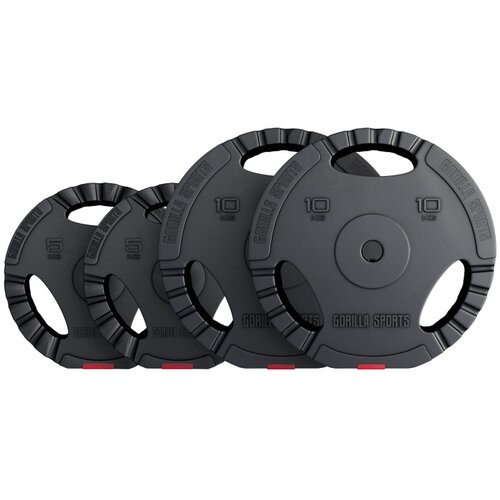 Gorilla Sports Set plastičnih tegova sa rukohvatima (2 x 5 kg, 2 x 10 kg) Cene