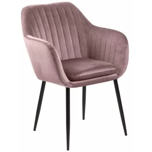 Actona ružičasto tapecirana fotelja Emilia