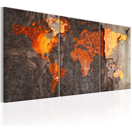  Slika - World Map: Rusty World 60x30 Slike