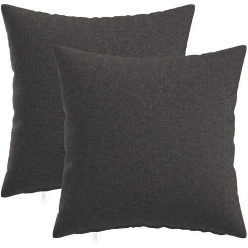  Jastuk s jastukom HEERLEN 2 kom. Tamnosiva Tkanina - Tamnosiva 40 x 40 cm 2 Cijene