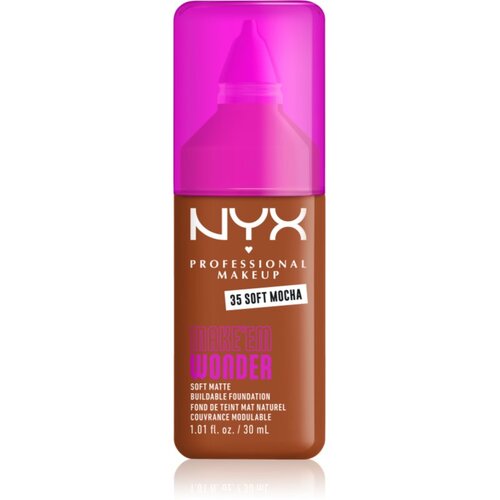 NYX Professional Makeup Make &amp;lsquo;Em Wonder blagi matirajući puder nijansa 35 Soft Mocha 30 ml Slike