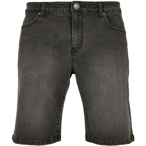 UC Men Relaxed Fit Denim Shorts in Genuine Black Washed Slike
