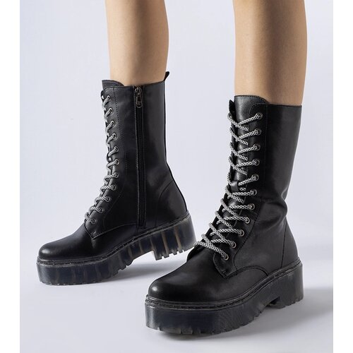Gemre Black natural leather insulated boots Middletown Cene