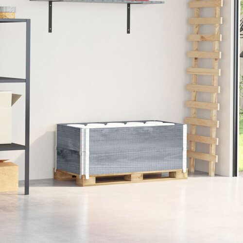 vidaXL okviri za palete 2 kom sivi 100 x 50 cm od masivne borovine Cene