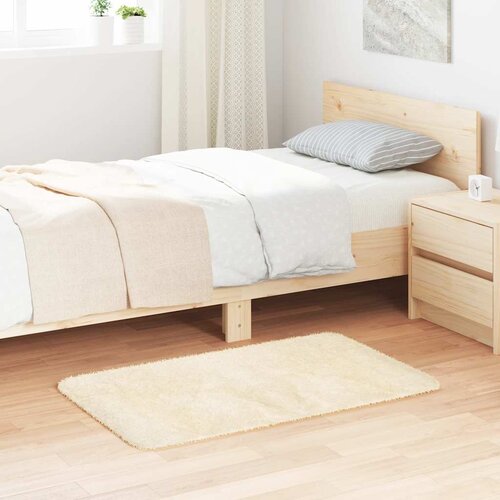 vidaXL Visoka košata preproga NAVARRA krem 60x100 cm poliester Cene
