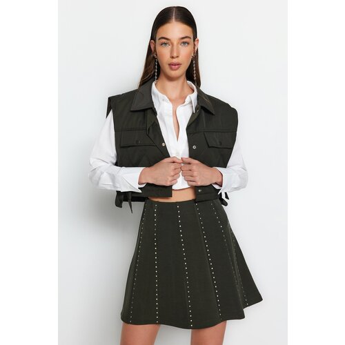 Trendyol Skirt - Khaki - Mini Slike