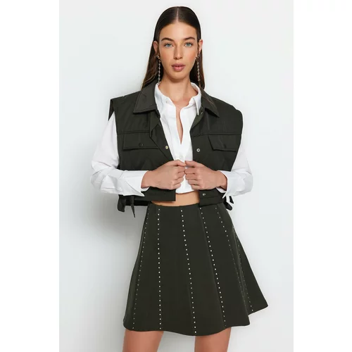 Trendyol Skirt - Khaki - Mini