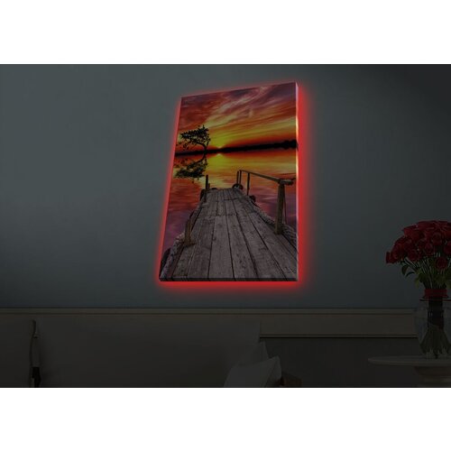 Wallity Slika sa LED osvetljenjem 4570HDACT-071, 45x70 cm Cene