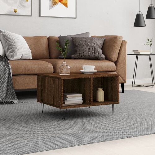  Stolić za kavu Smeđa hrasta 60x50x36,5 cm konstruirano drvo Cene