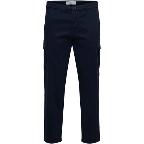 Selected Homme Cargo hlače 'Wick' mornarsko plava