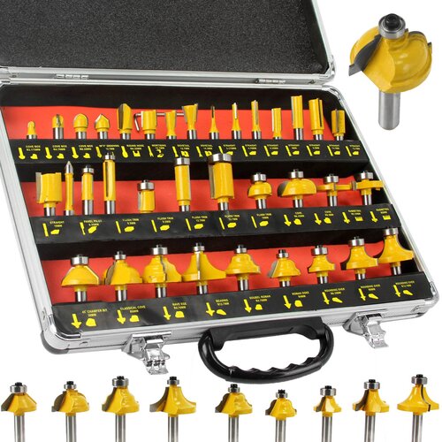  35-dijelni set rezača u aluminijskoj kutiji 8mm Slike