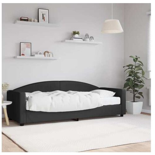 vidaXL Dnevni krevet s madracem crni 80 x 200 cm od tkanine Cene