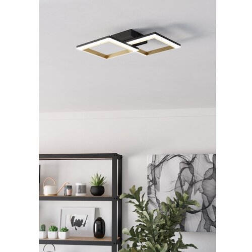 Eglo 901225-LED stropno svetlo sa prigu&amp;scaron;ivačem calliera LED/18,4W/230V crna/zlatna Slike