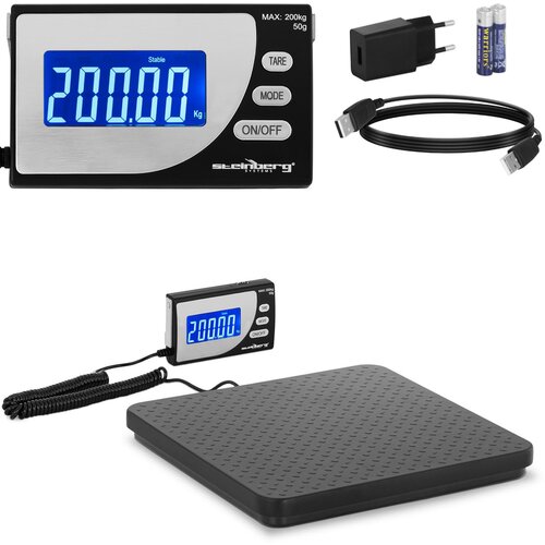 Steinberg Systems Industrijska paketna tehtnica do 200 kg / 50 g LCD USB, (21110435) Cene