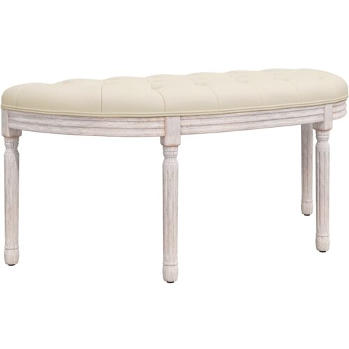 VidaXL Klop bež 110,5x45x49 cm platno, (20697707) Slike