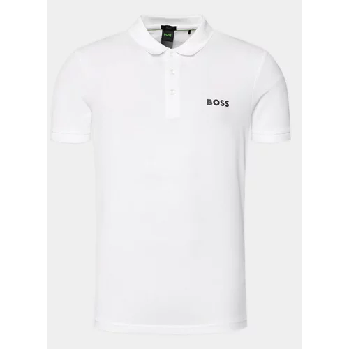 Boss Polo majica Paule 50512789 Bela Slim Fit