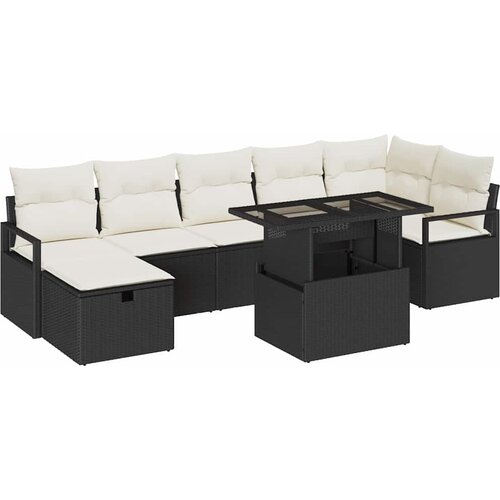  Sjedeća garnitura za vrt 8 kom. poliratan 55 x 55 x 37 cm Slike