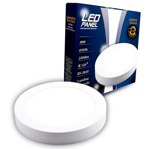 Lumax LED PANEL 30W/NADGRADNI-PLAFONJERA OKRUGLA/6500K/2200LM Cene