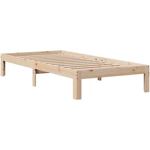 VidaXL Knjižna postelja brez vzmetnice 90x200 cm trdna borovina Slike