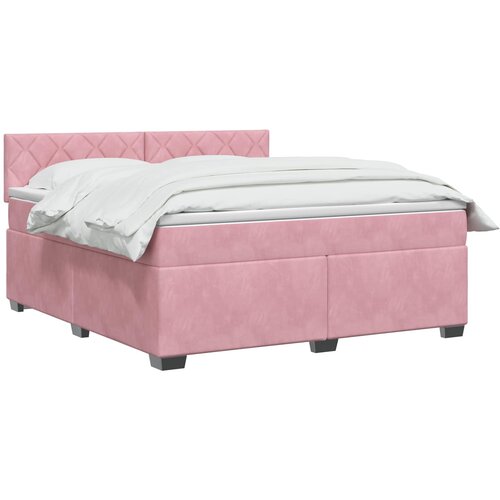 Boxspring krevet s madracem Ružičasta 160 x 200 cm Bar&amp;scaron;un Slike