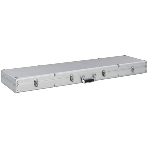 vidaXL Kovček za pištolo srebrn 134x35x12 cm aluminij Cene