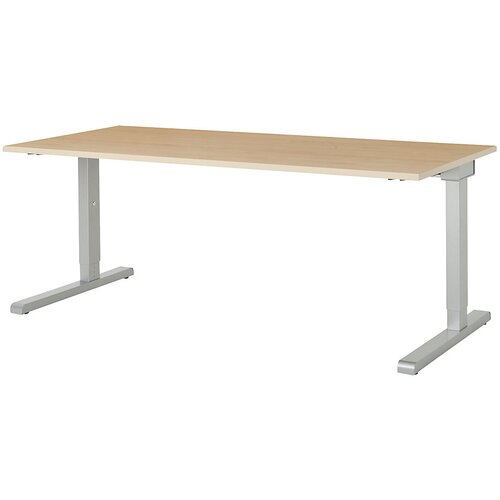 mauser Pravokotna miza, noga v obliki črke C, ŠxG 1800 x 800 mm, plošča imitacija javorja, ogrodje aluminijaste barve Cene