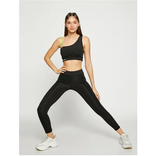 Koton High Waist Sport Leggings With Pocket Stitching Detail Ankle Length
